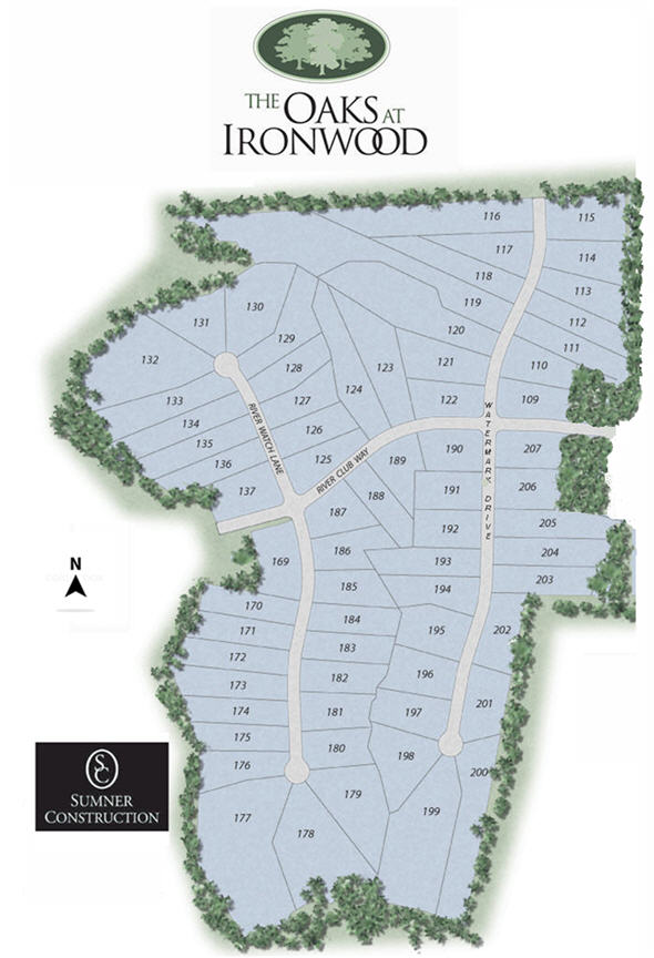 Available New Home Lots Oaks at Ironwood